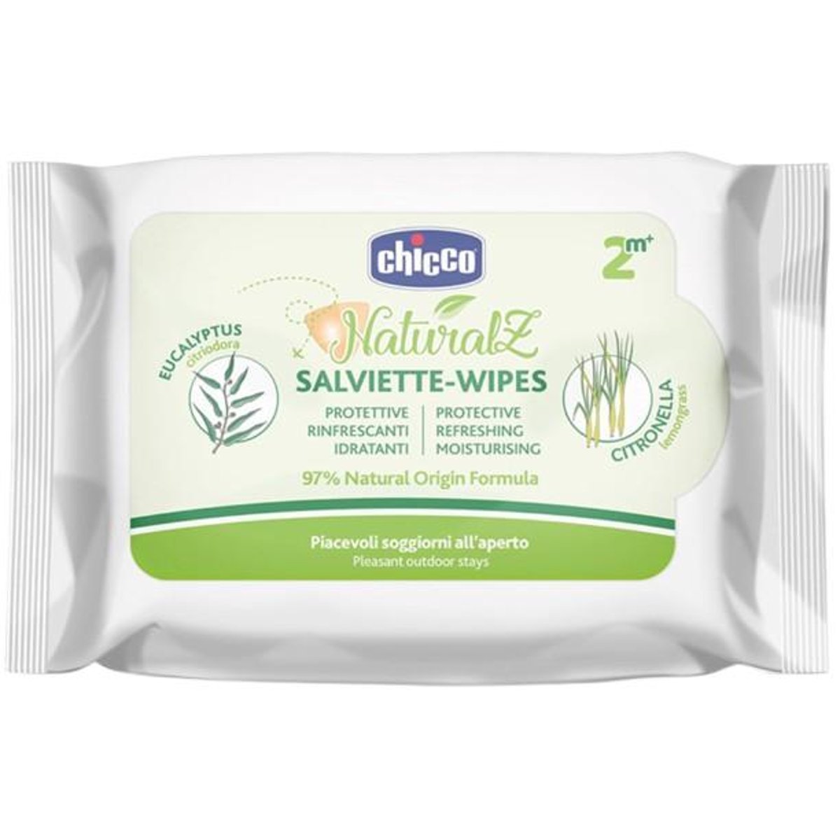 Chicco Ochranné a osvěžující ubrousky proti komárům 2m+