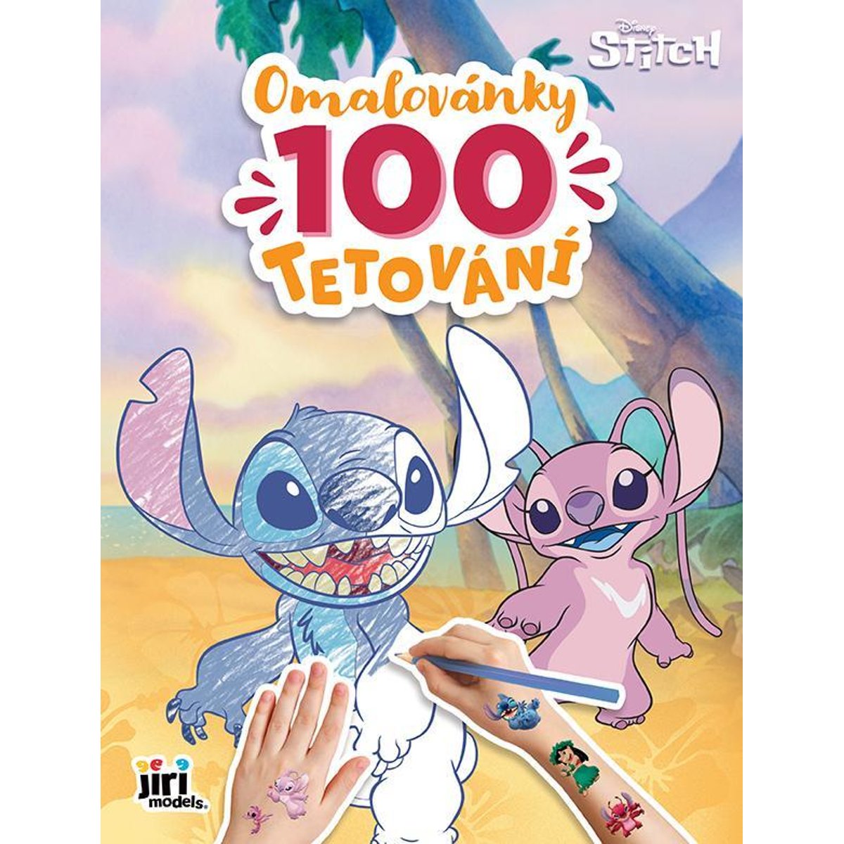 JIRI MODELS Omalovánky a 100 tetování Lilo & Stitch