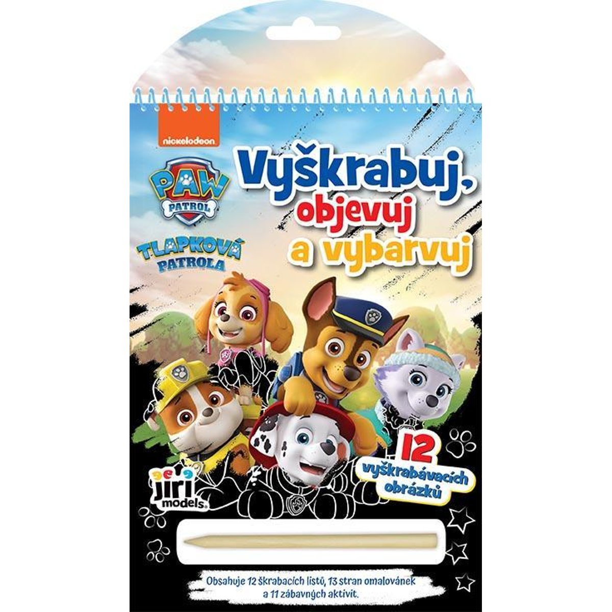 JIRI MODELS Vyškrabuj, objevuj, vybarvuj Tlapková patrola