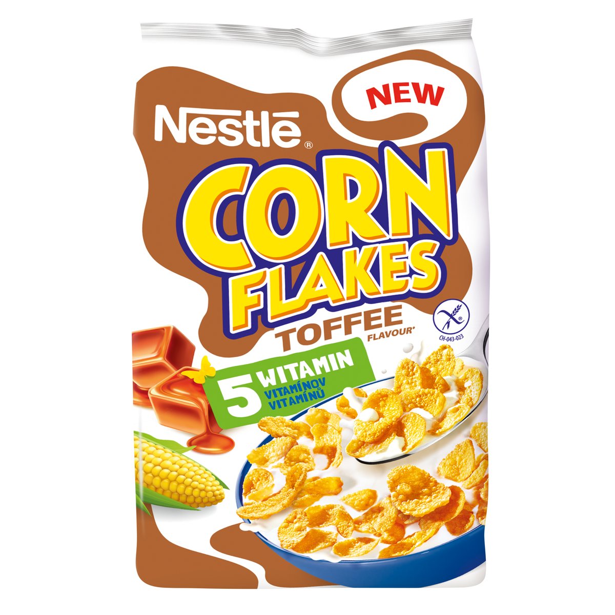 Nestlé Corn Flakes Toffee příchuť