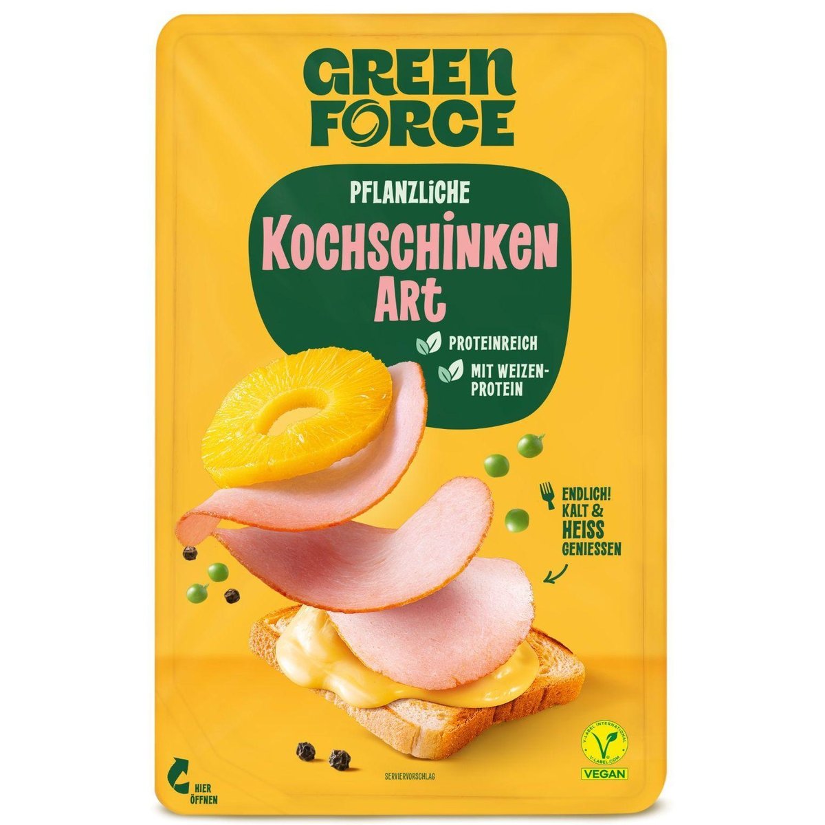 Green Force Alternativa vařené šunky plátky – vegan