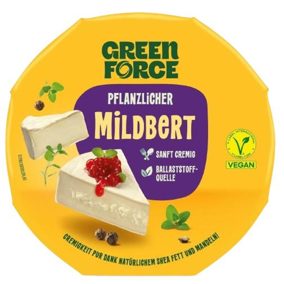 Green Force Alternativa zrajícího sýru Mildbert – vegan