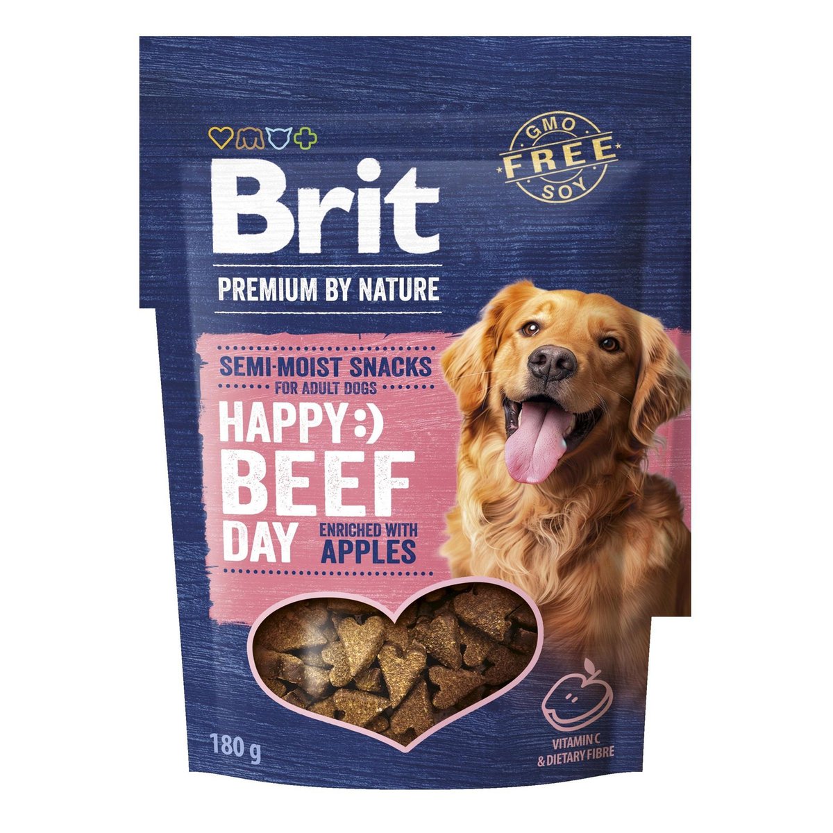 Brit Premium by Nature pamlsky pro psy hovězí s jablky