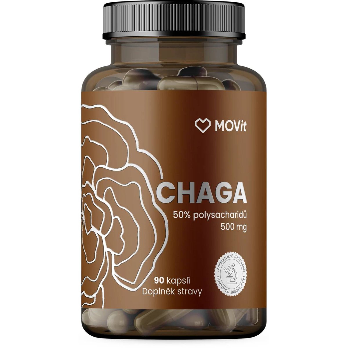 MOVit Chaga 50% polysacharidů 500mg cps.90