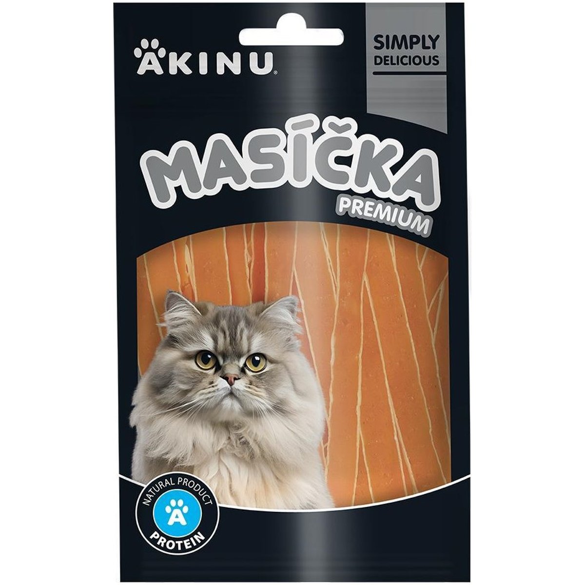 Akinu Masíčka Premium mini proužky losos s treskou pro kočky