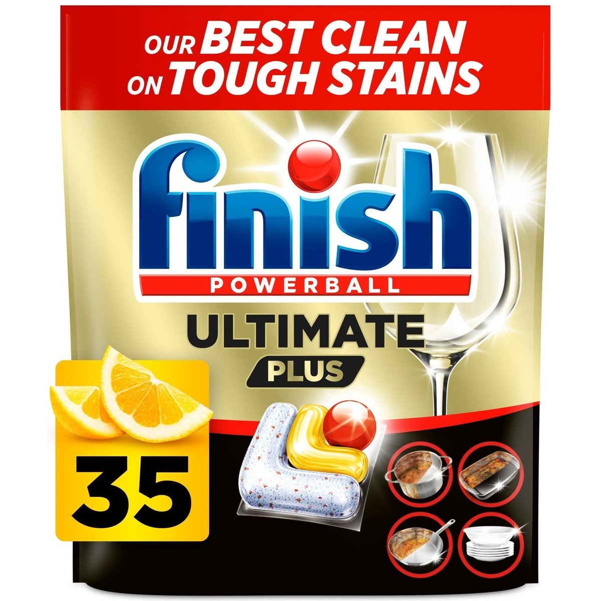 Finish Ultimate Plus Lemon kapsle do myčky nádobí