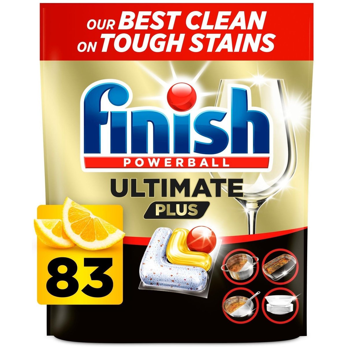 Finish Ultimate Plus Lemon kapsle do myčky nádobí