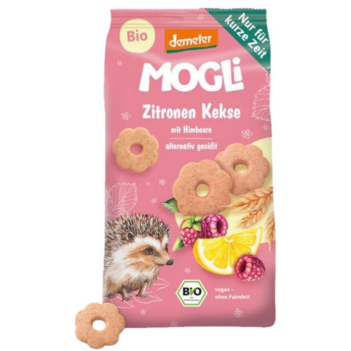 Mogli BIO Demeter Citrónové sušenky s malinami