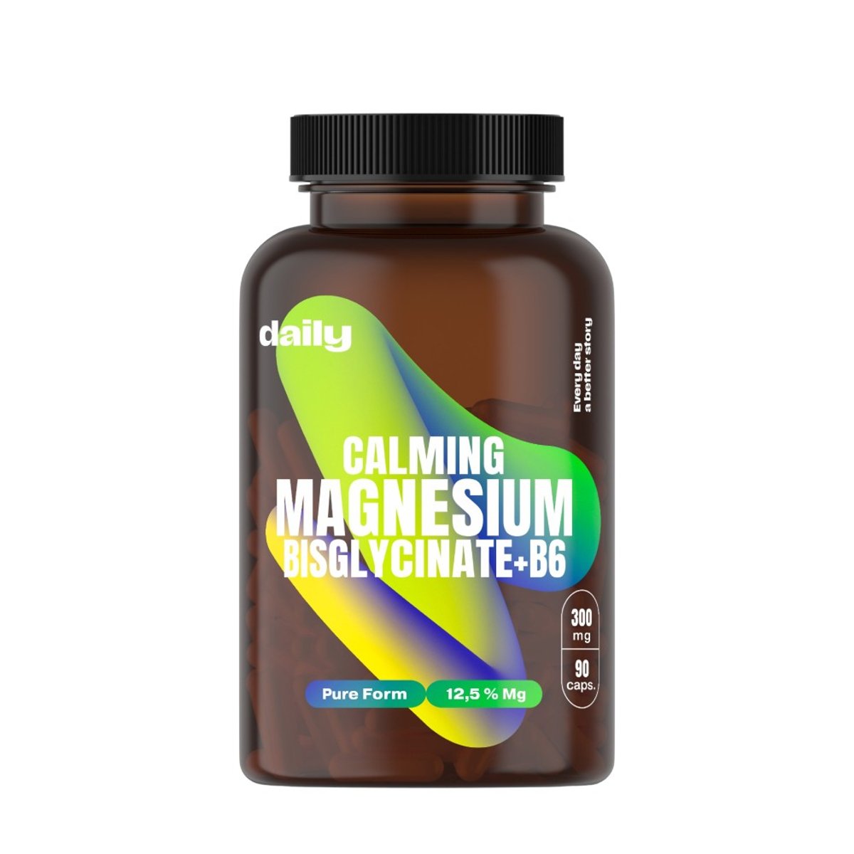Daily Calming Magnesium Bisglycinate+B6 cps.90