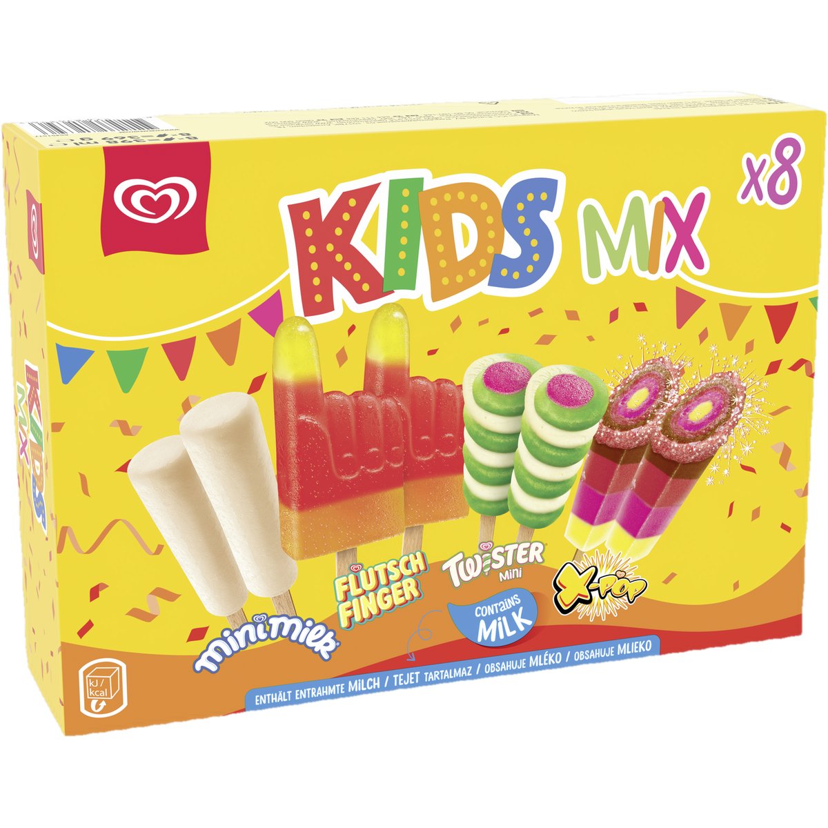 Algida Kids Mix 8×mixpack zmrzlin