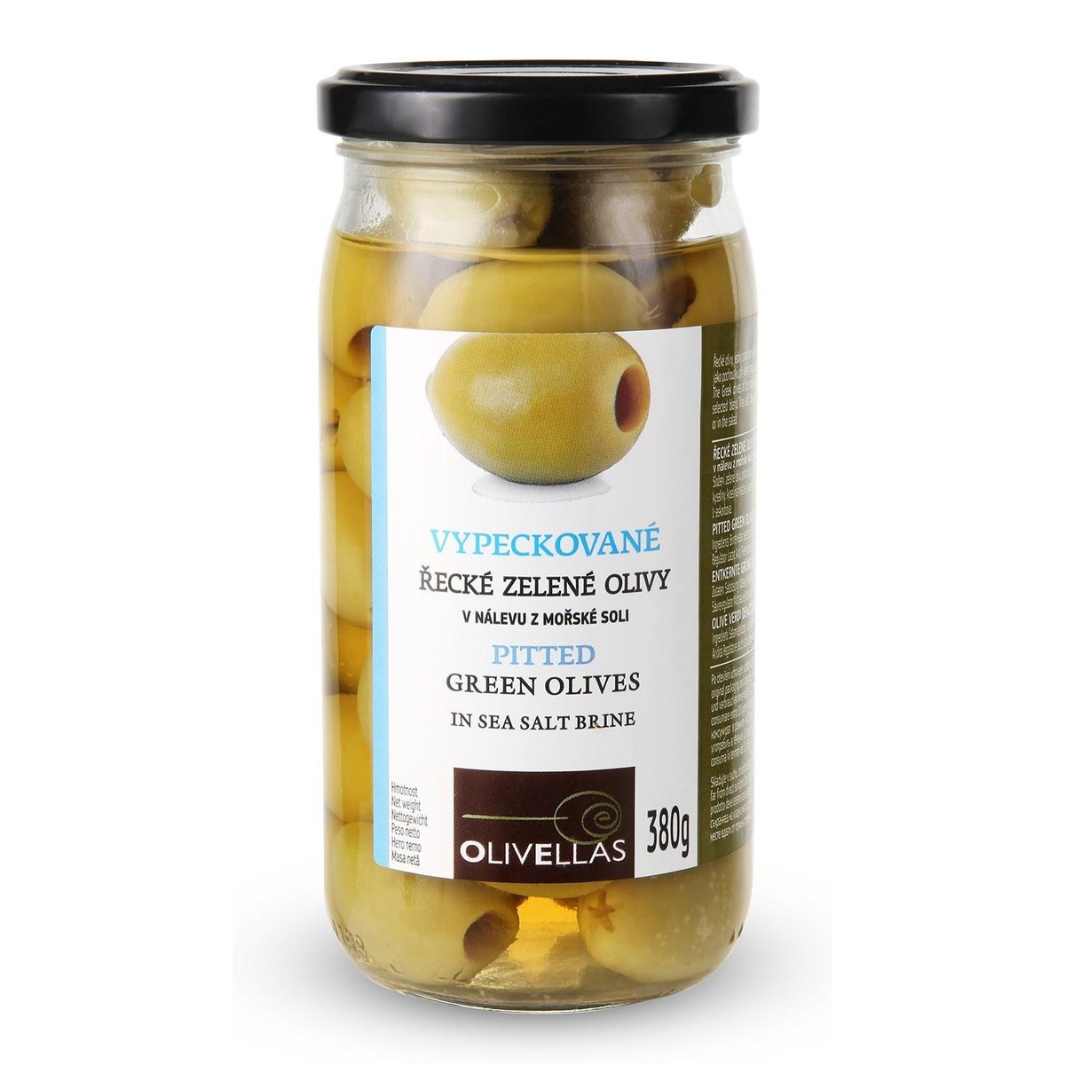 Olivellas Řecké olivy zelené bez pecky