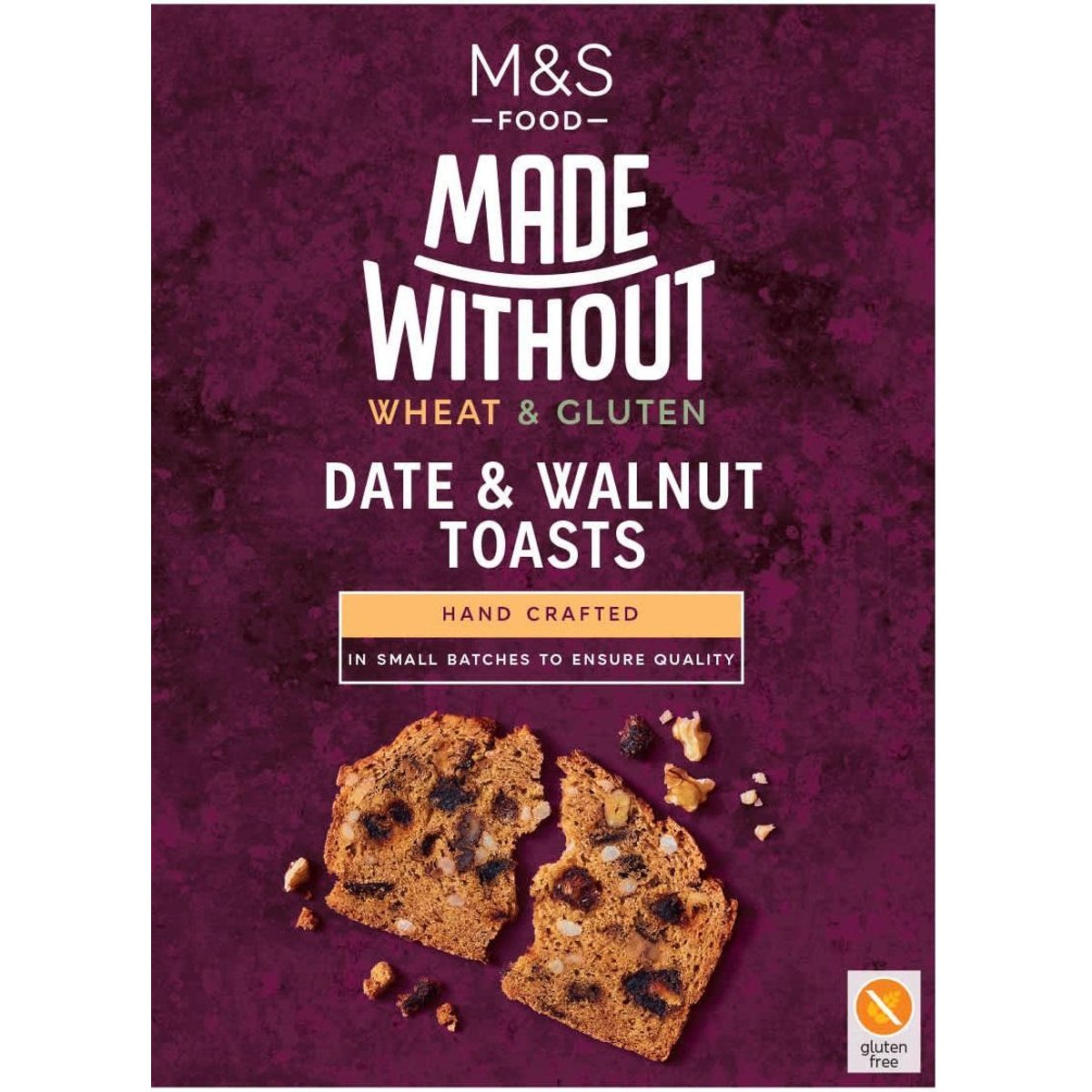 Marks & Spencer Bezlepkové tenké pečené rýžové chlebíčky s datlemi, vlašskými ořechy a slunečnicovými semínky