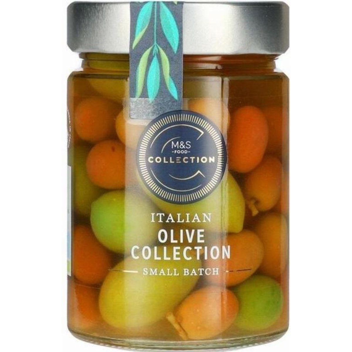 Marks & Spencer Směs italských oliv s peckou ve slaném nálevu