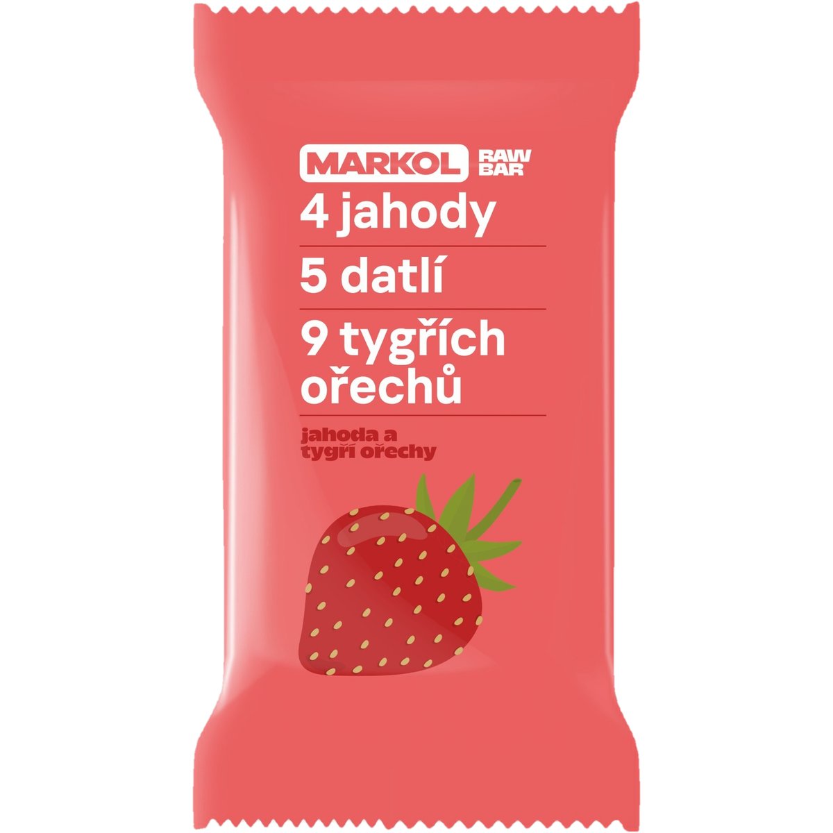 Markol Tyčinka s jahodami a tigernuts