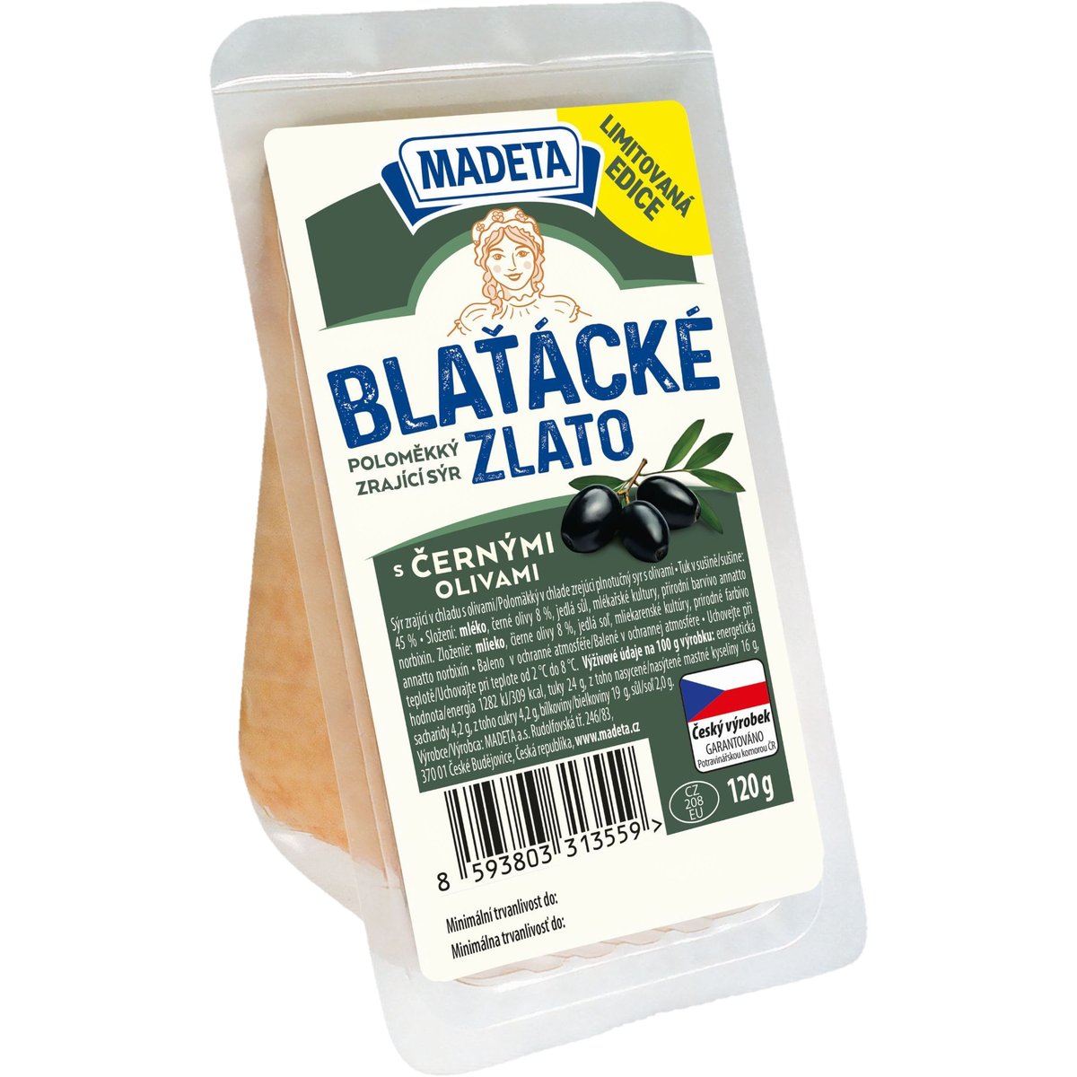 Madeta Blaťácké zlato s černými olivami