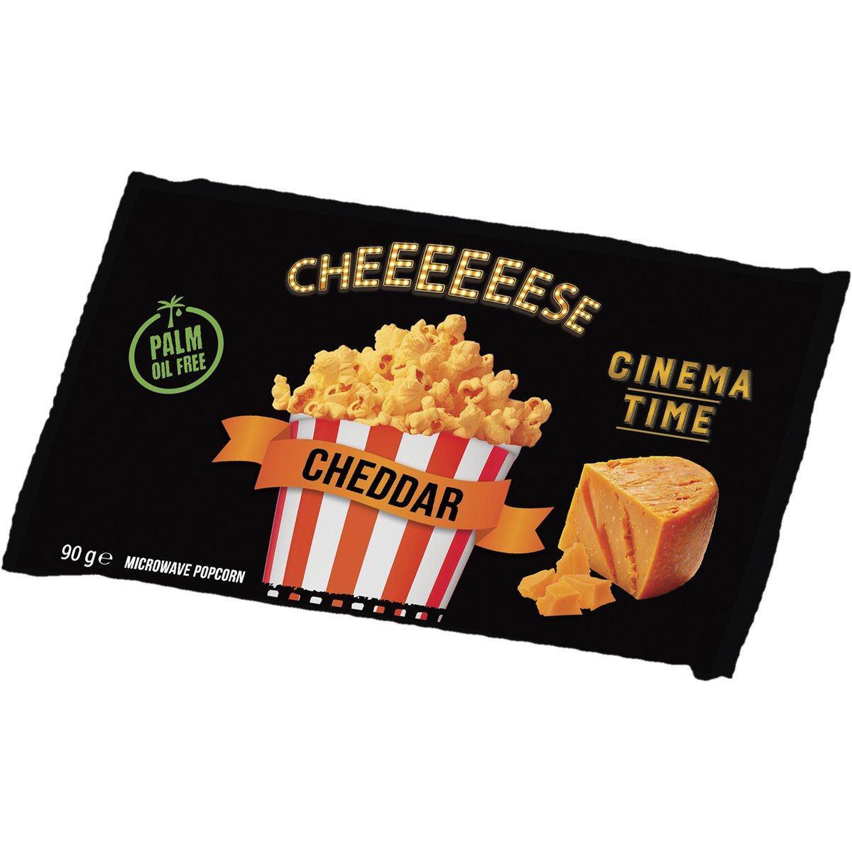 Cinema Time Mikrovlnný popcorn Premium Cheddar 90g