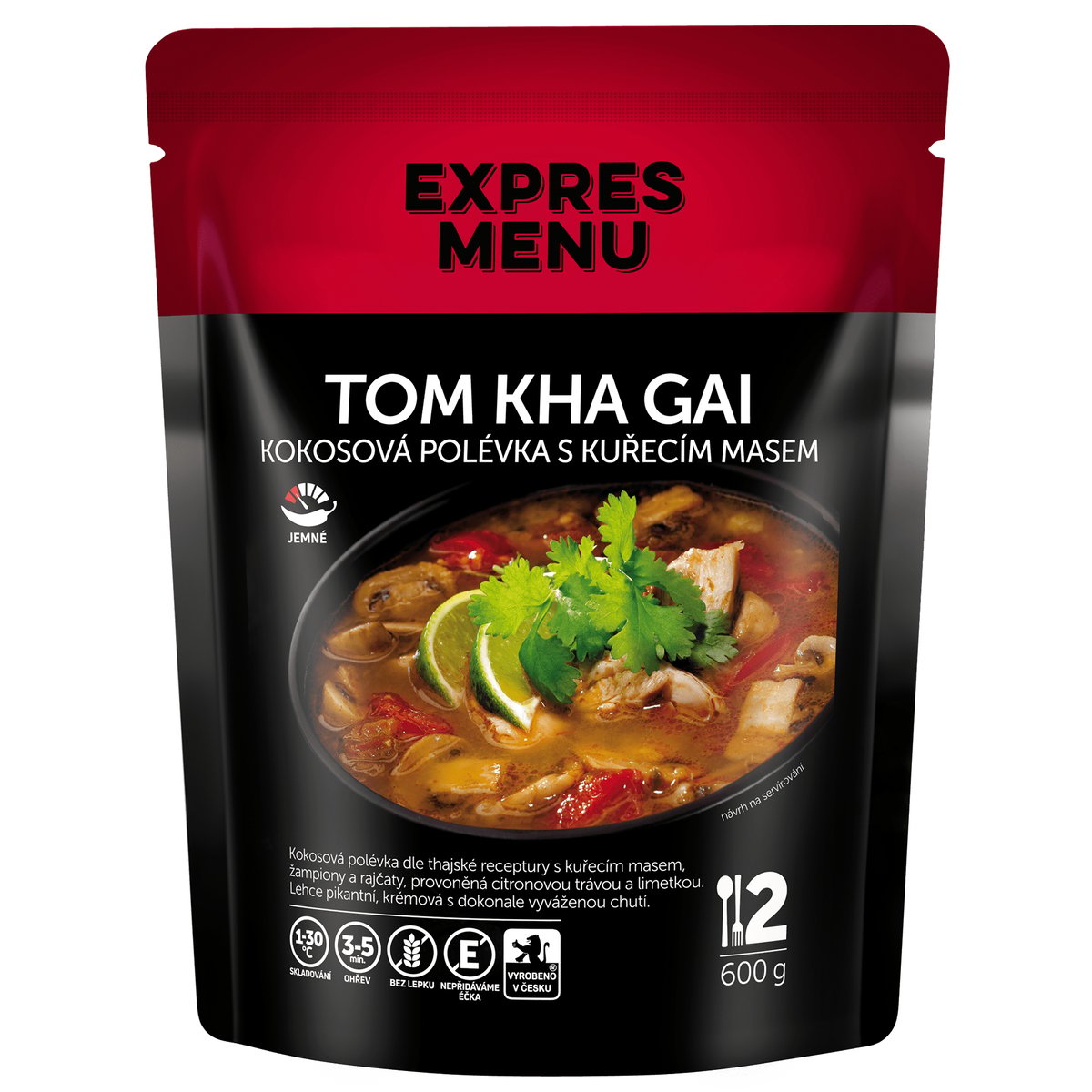 Levně Expres Menu Tom Kha Gai thajská kokosová polévka s kuřecím masem (2 porce)