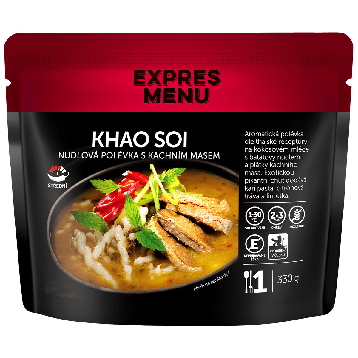 Levně Expres Menu Khao Soi thajská nudlová polévka s kachním masem