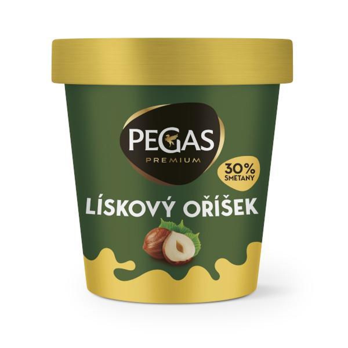 Levně Pegas Premium Lískový oříšek – kelímek