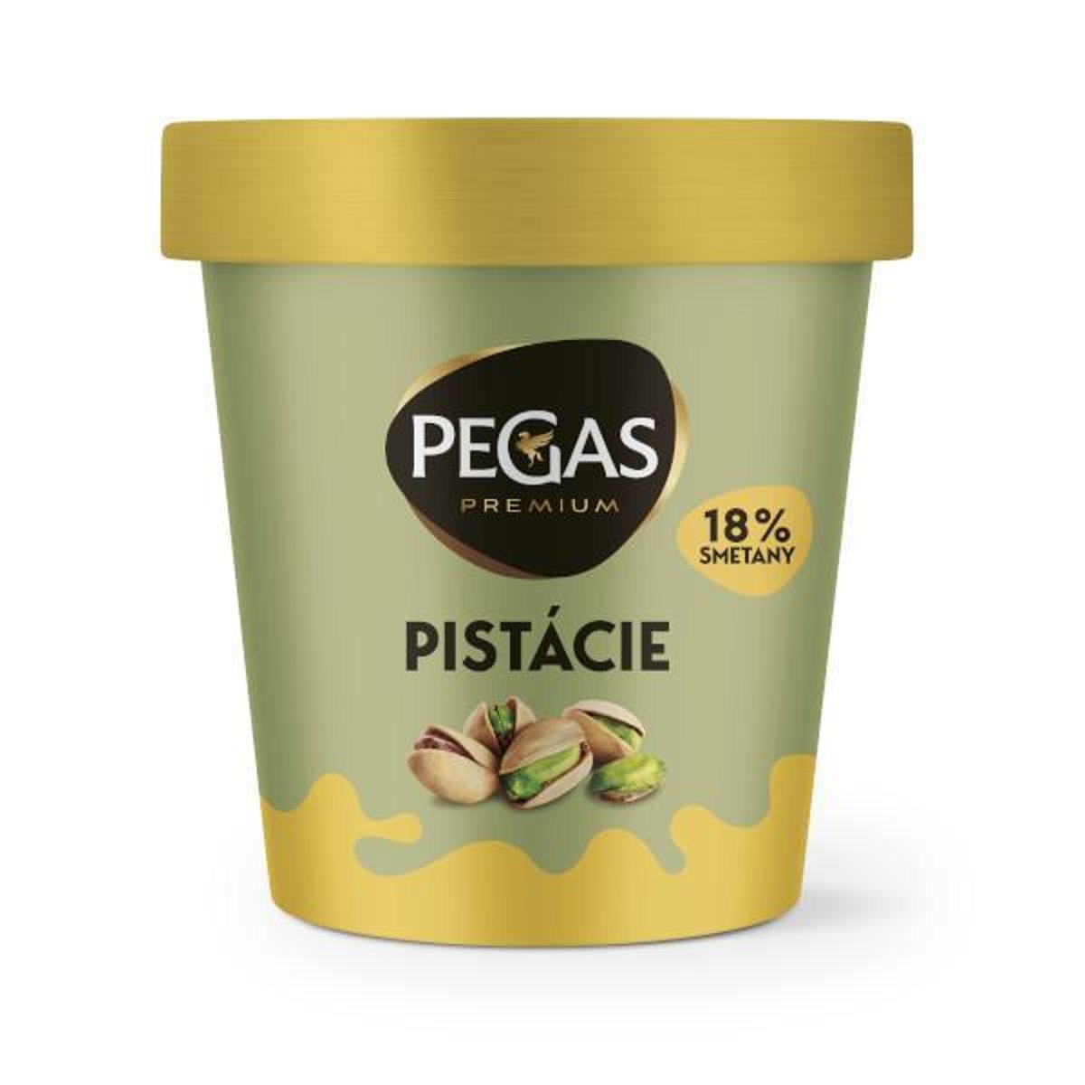 Levně Pegas Premium Pistácie – kelímek