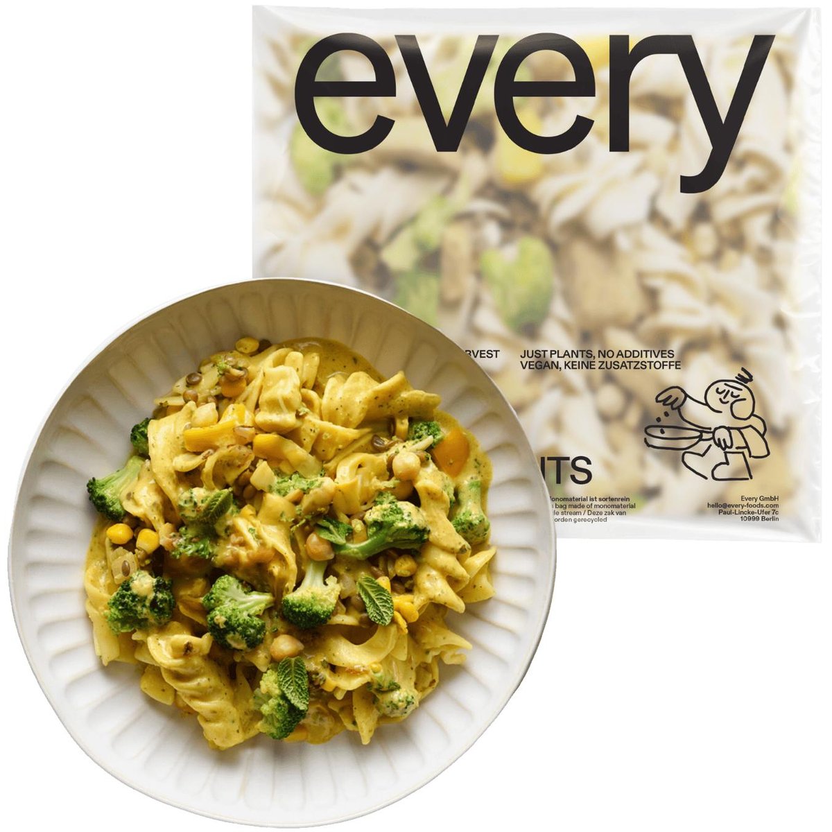 Every. Coco Curry Pasta nudle (mražené)