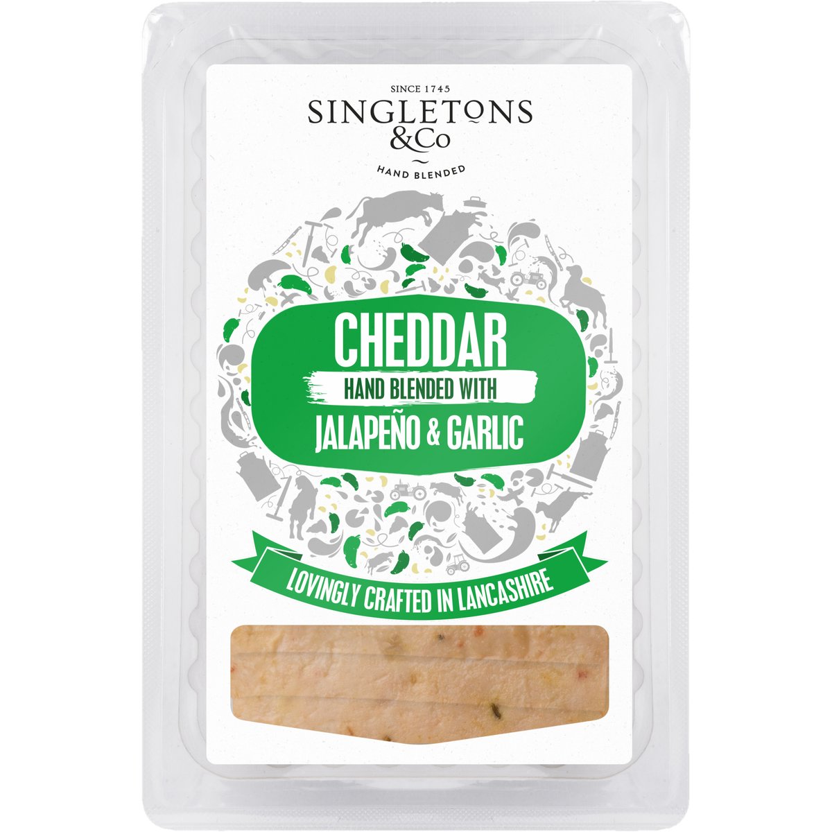 Singletons Jalapeno and Gralic Cheddar plátky