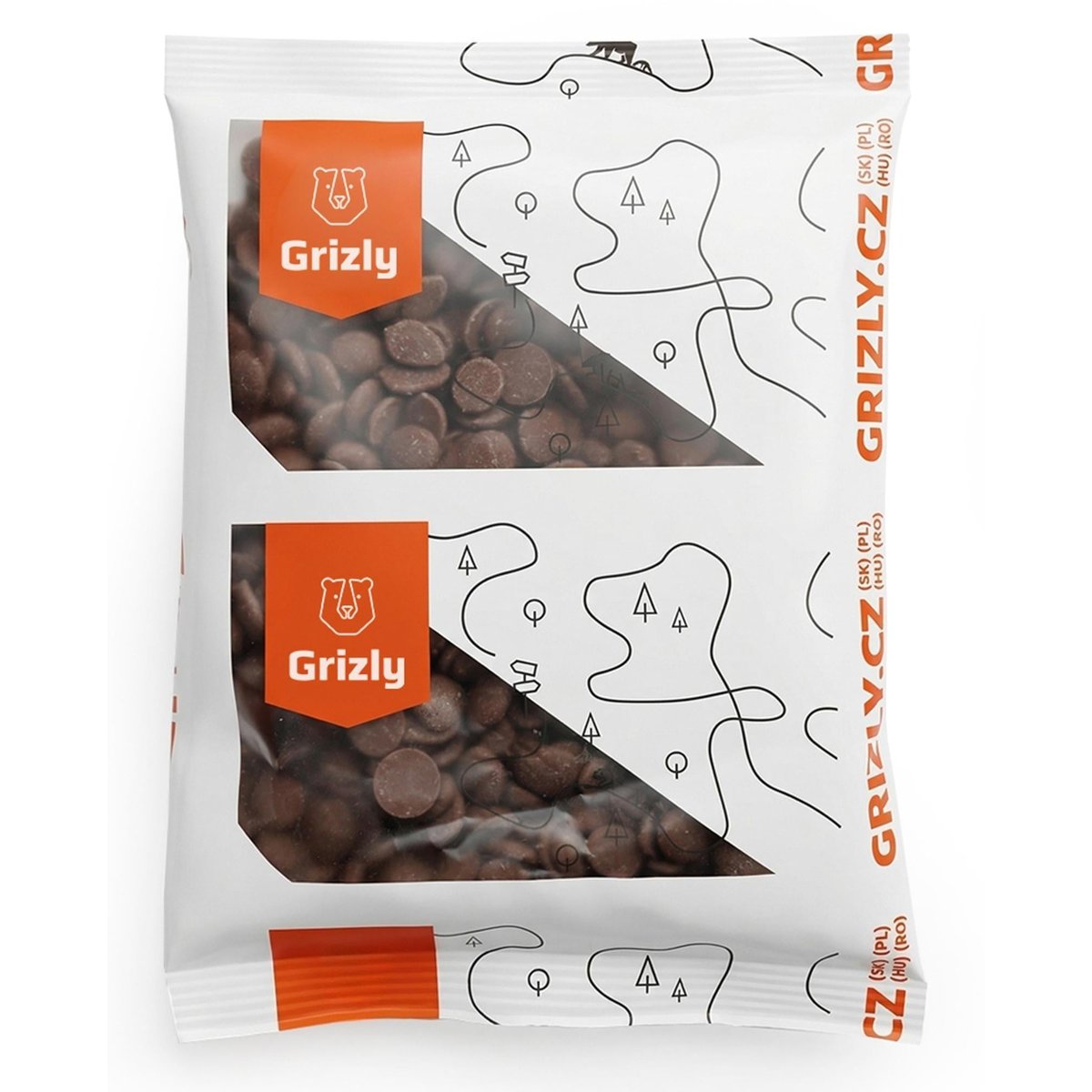 Grizly Čoko pecičky Mléčná čokoláda 30%