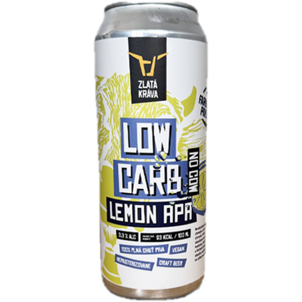 Zlatá kráva Low Carb N0 Cow Lemon Apa plech