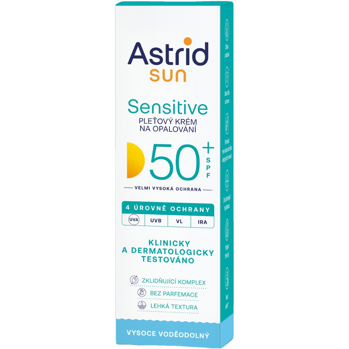 Levně Astrid Sun Sensitive pleťový krém na opalování OF 50+