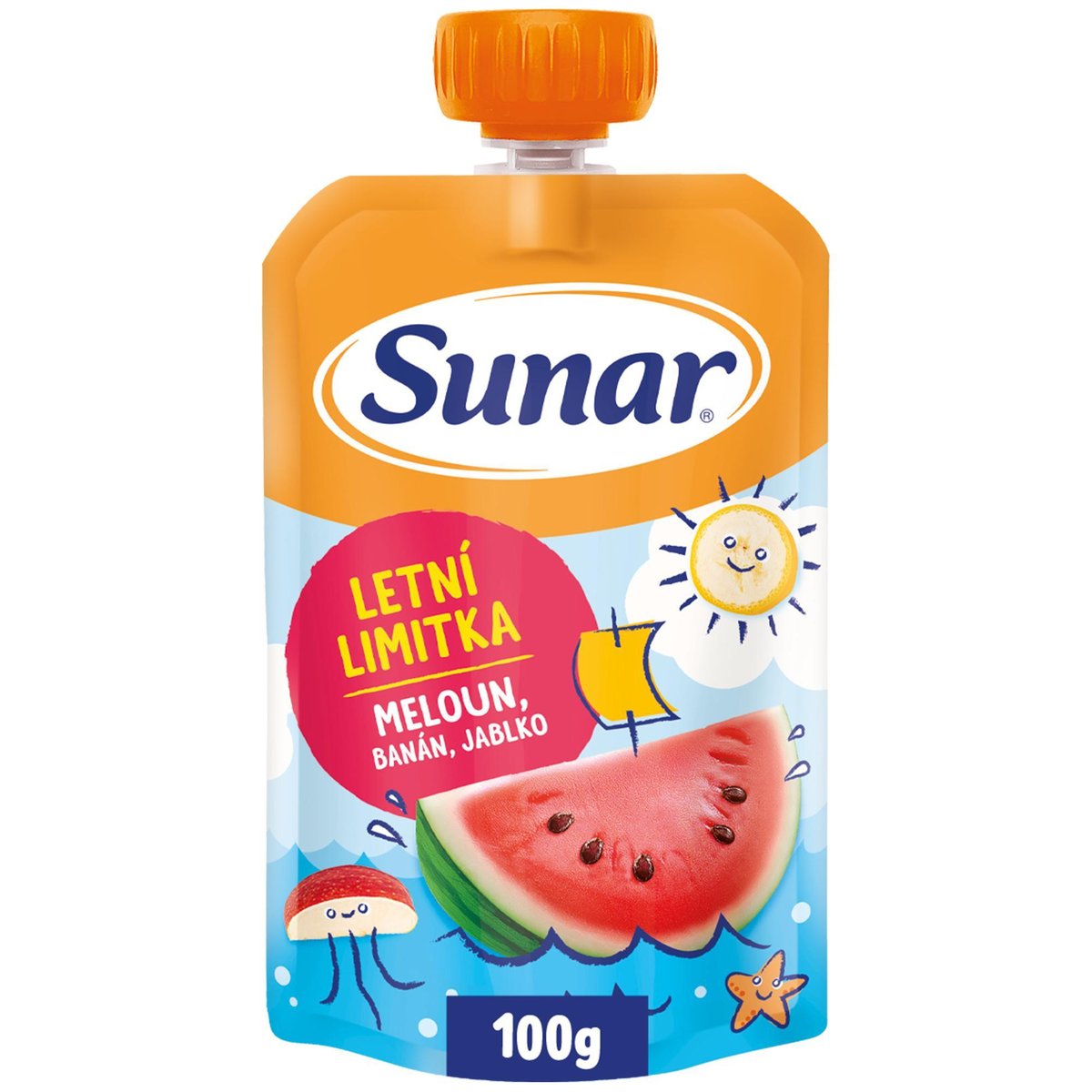 Sunar Kapsička jablko, banán, vodní meloun