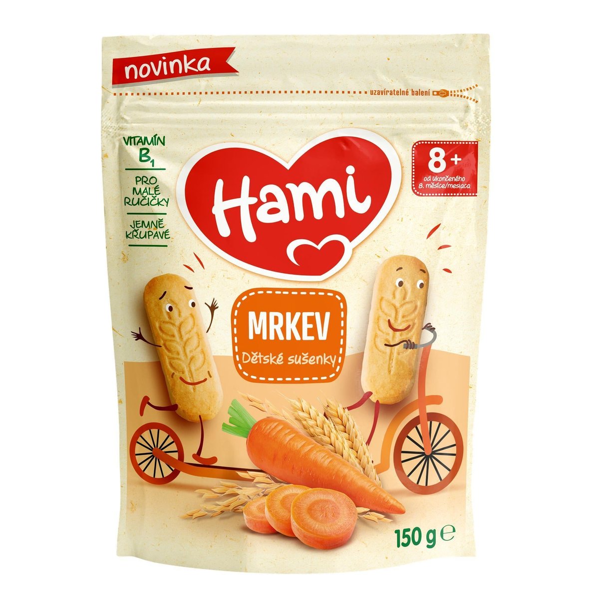Levně Hami Dětské sušenky mrkev
