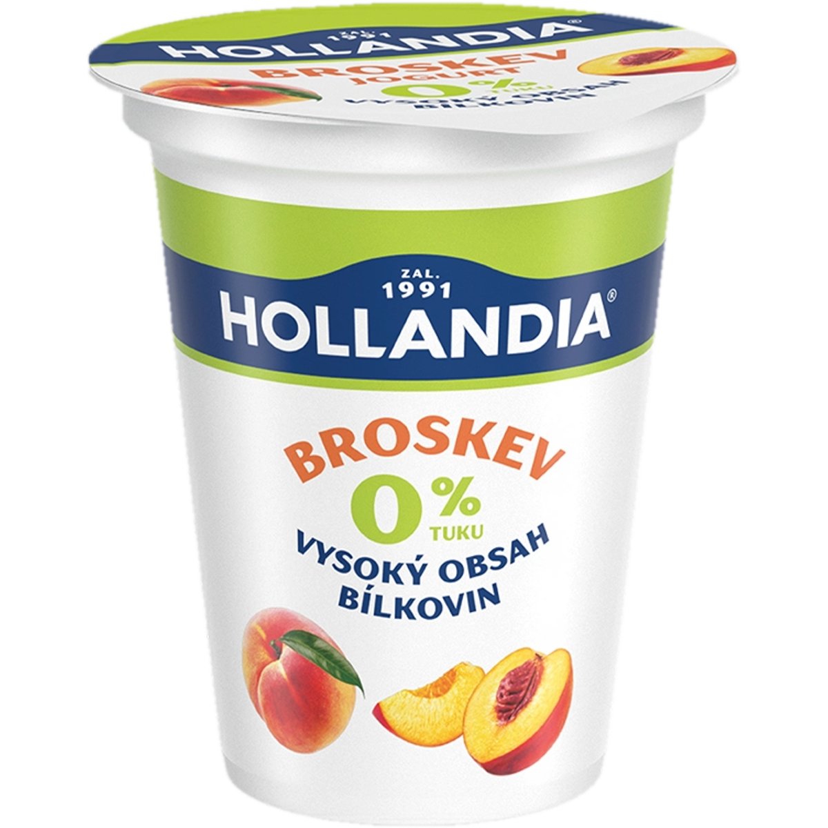 Hollandia Nízkotučný jogurt broskev