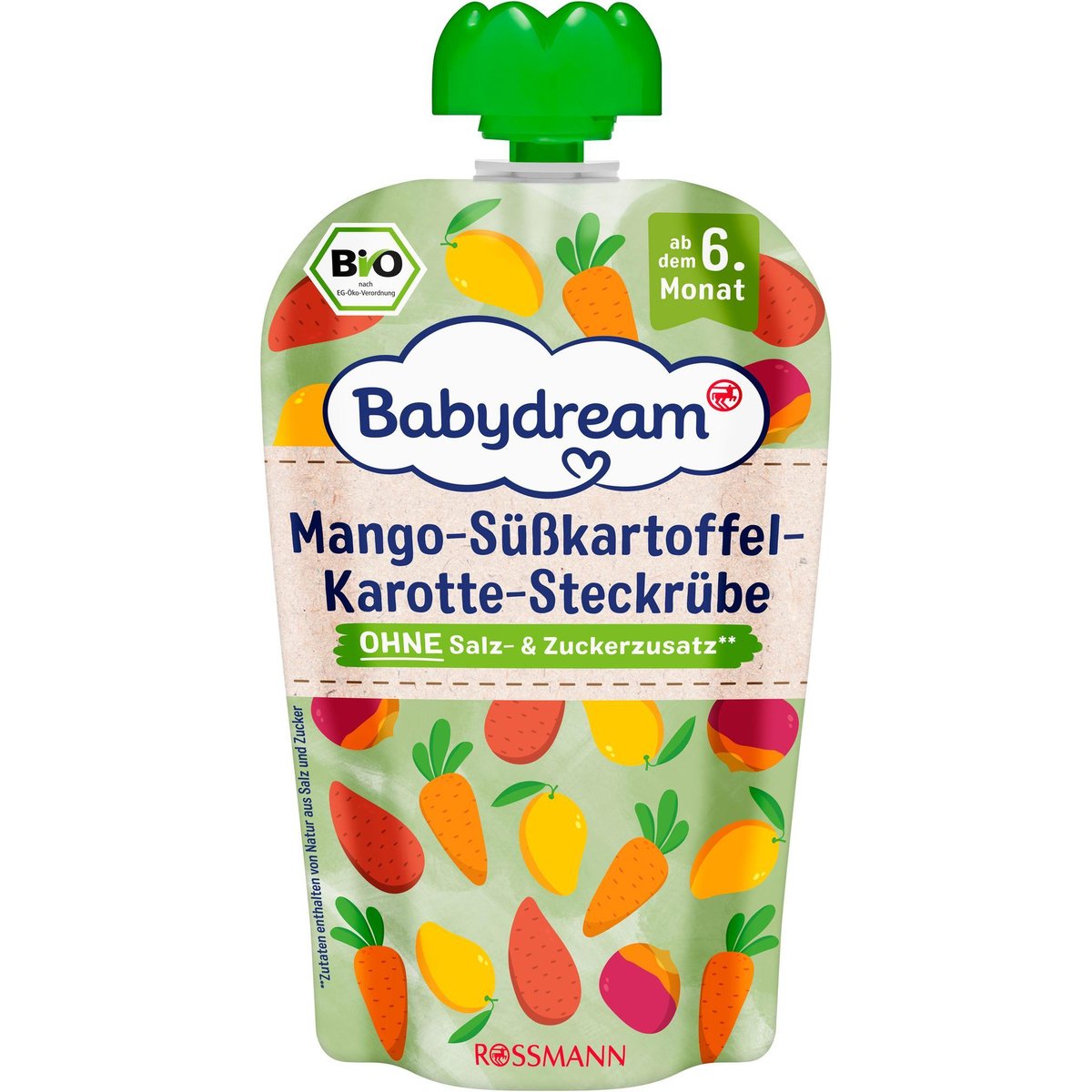 Babydream BIO Pyré mango, mrkev, batáty a tuřín