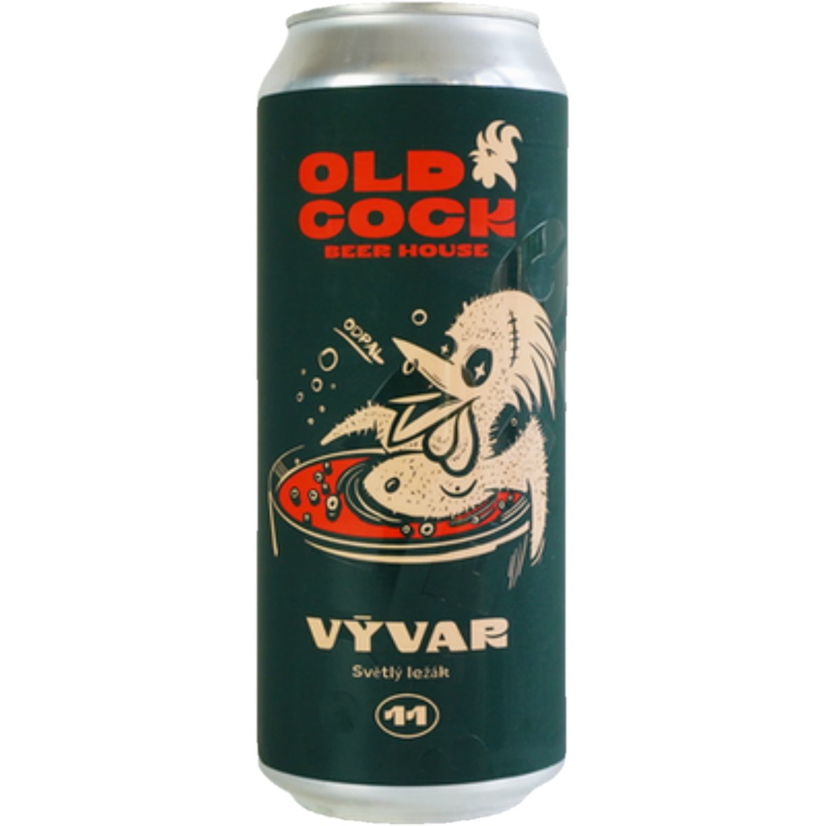 Old Cock Vývar světlý ležák 11° plech