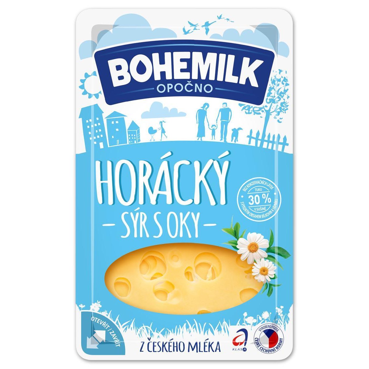 Levně Bohemilk Horácký sýr s oky plátky