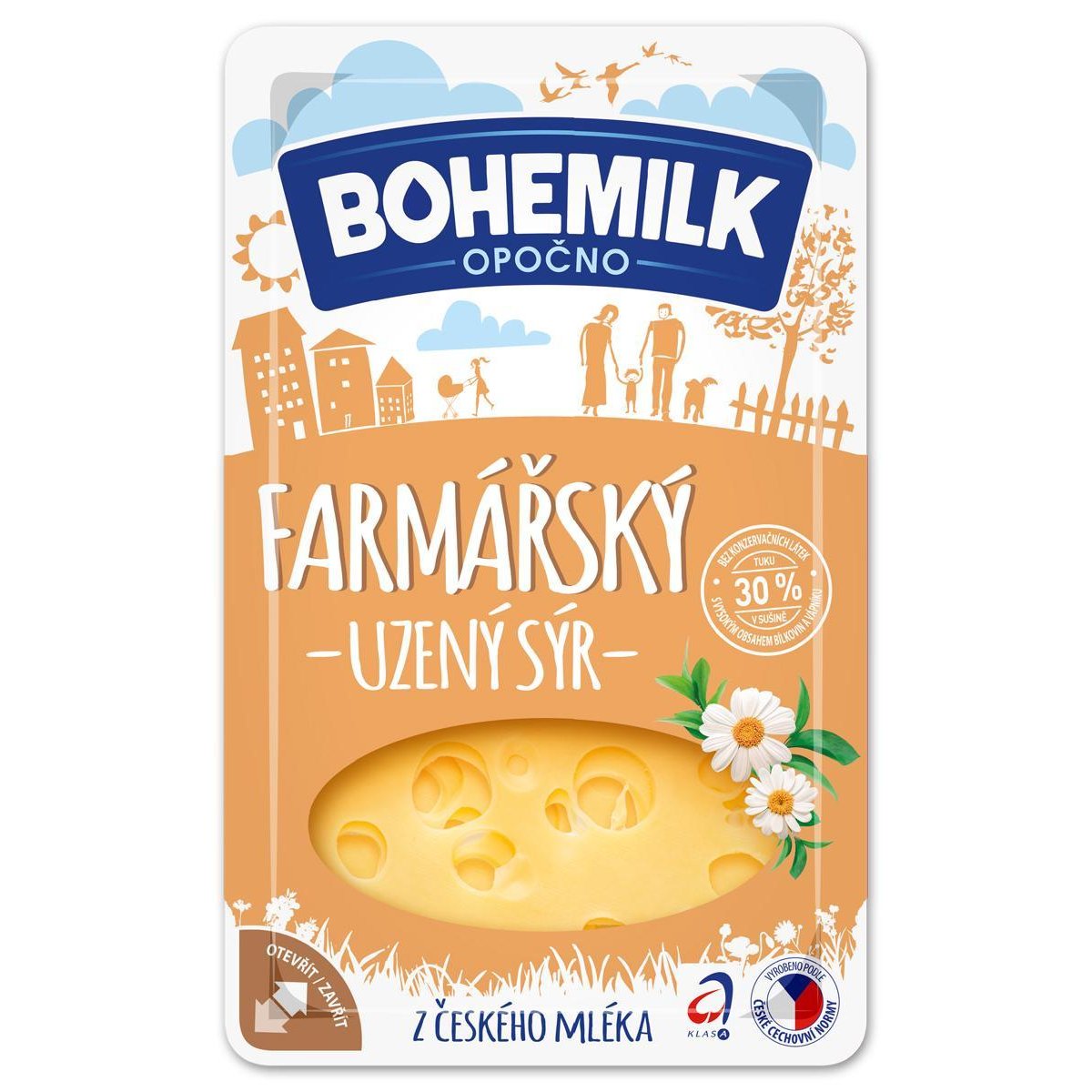 Bohemilk Horácký sýr s oky plátky