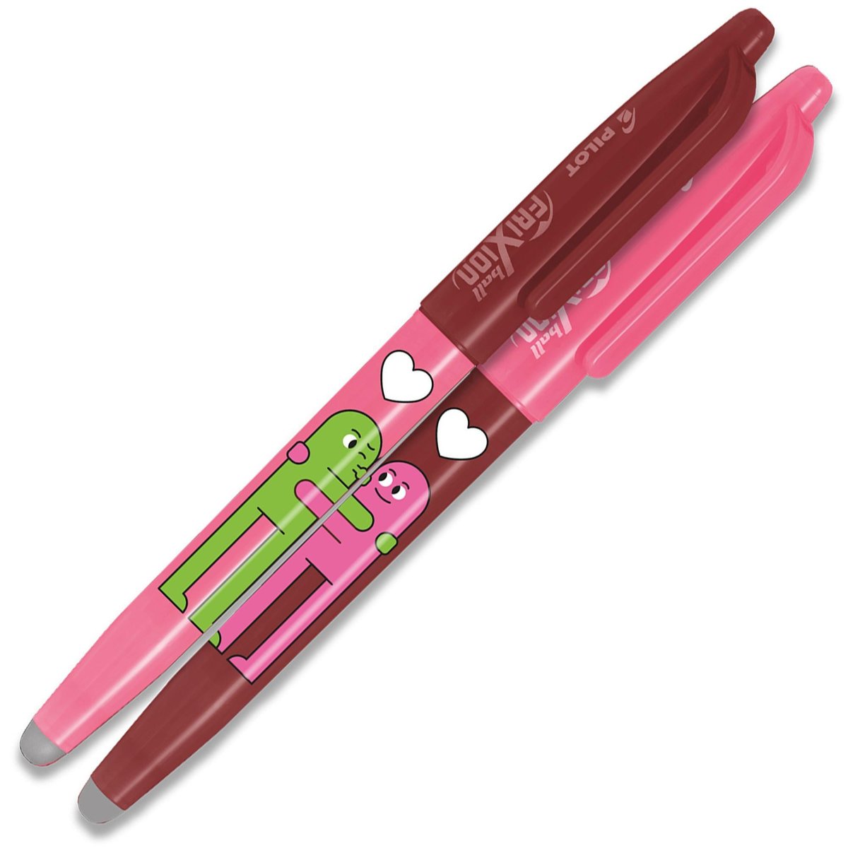 Levně Pilot FriXion Ball Best Friends vínová/růžová, šířka stopy 0,35 mm, šířka hrotu 0,7 mm