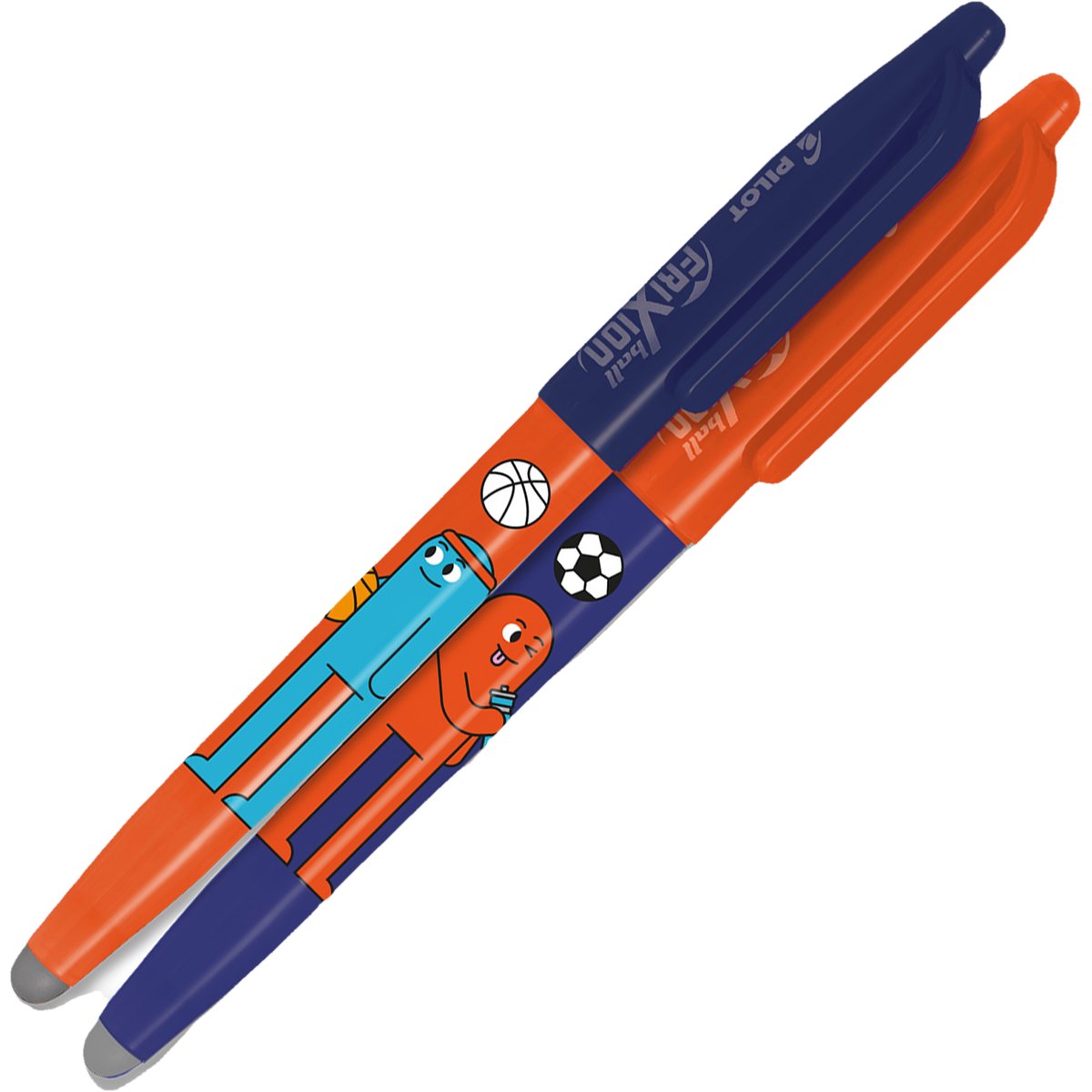 Levně Pilot FriXion Ball Best Friends modrá/oranžová, šířka stopy 0,35 mm, šířka hrotu 0,7 mm
