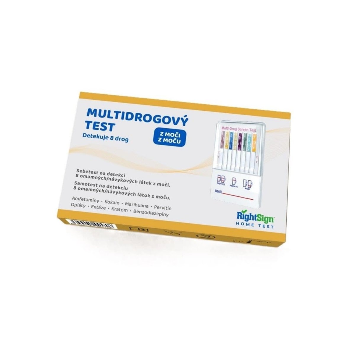 RightSign Biotest Multidrogový test z moči 1 ks