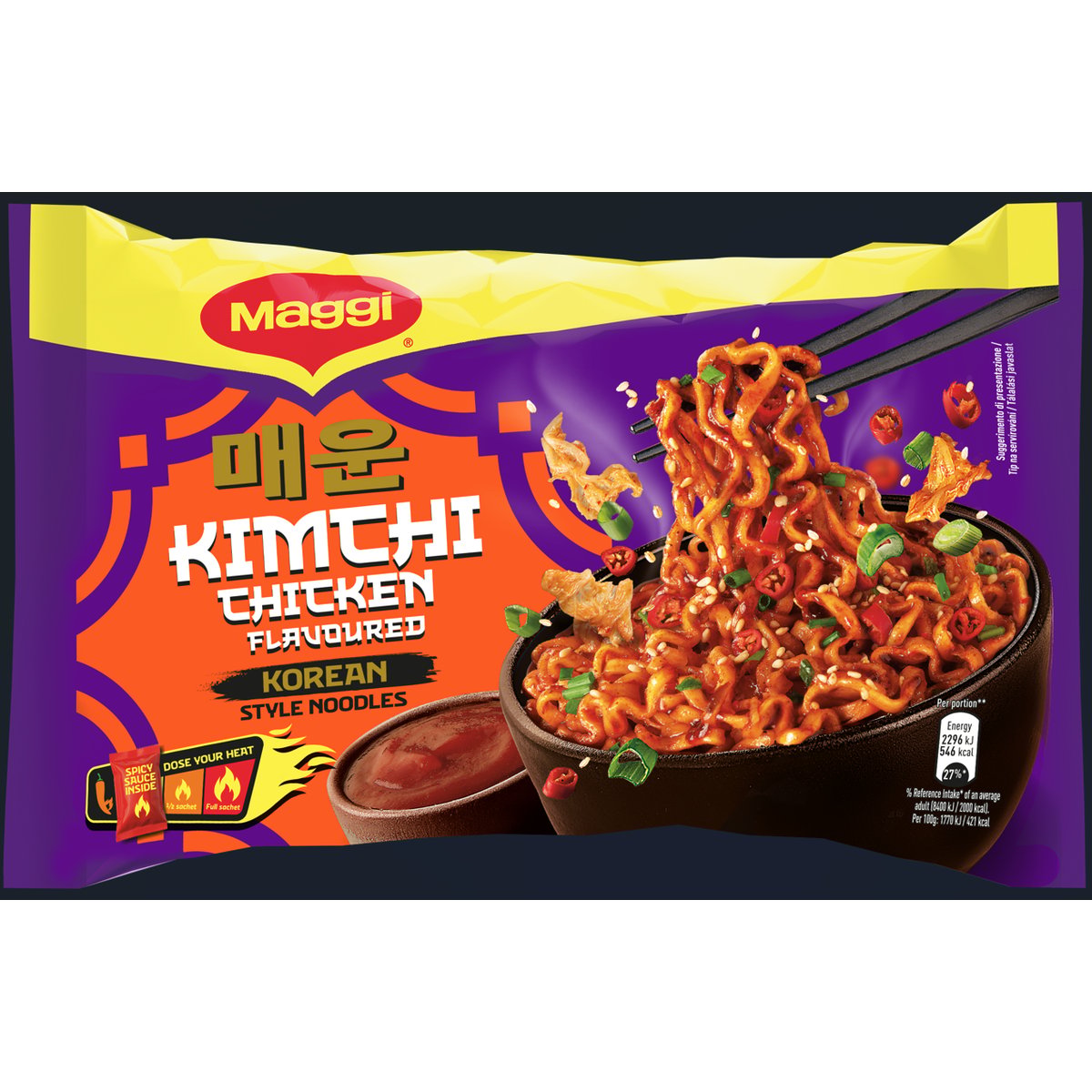 Maggi instantní korejské nudle kimchi kuře 130g