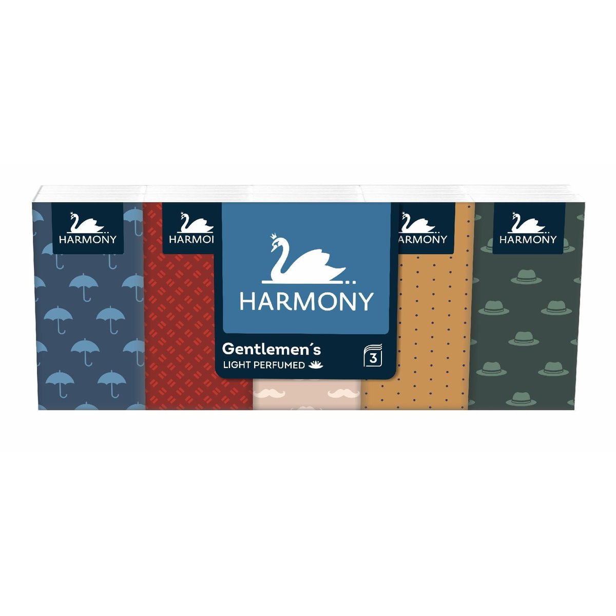 Harmony Gentlemans Parfum 3vrstvé papírové kapesníčky, 10× 10 ks