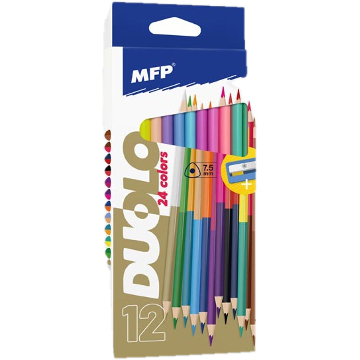 Pastelky duo triangular s ořezávátkem