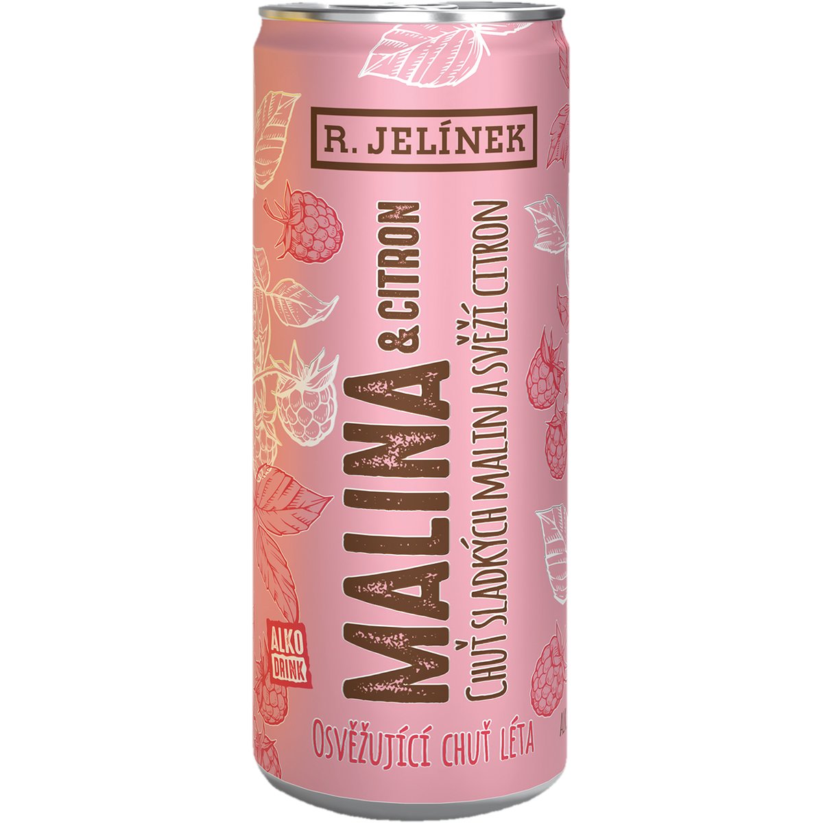 R. JELÍNEK Malina & citrón 3,1% obj. plech