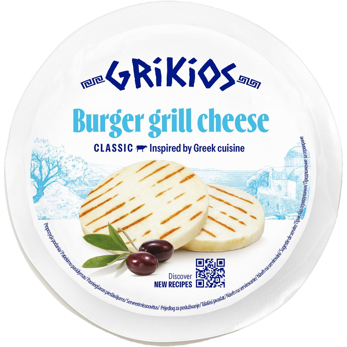 Grikios Grilovací polotvrdý sýr burger