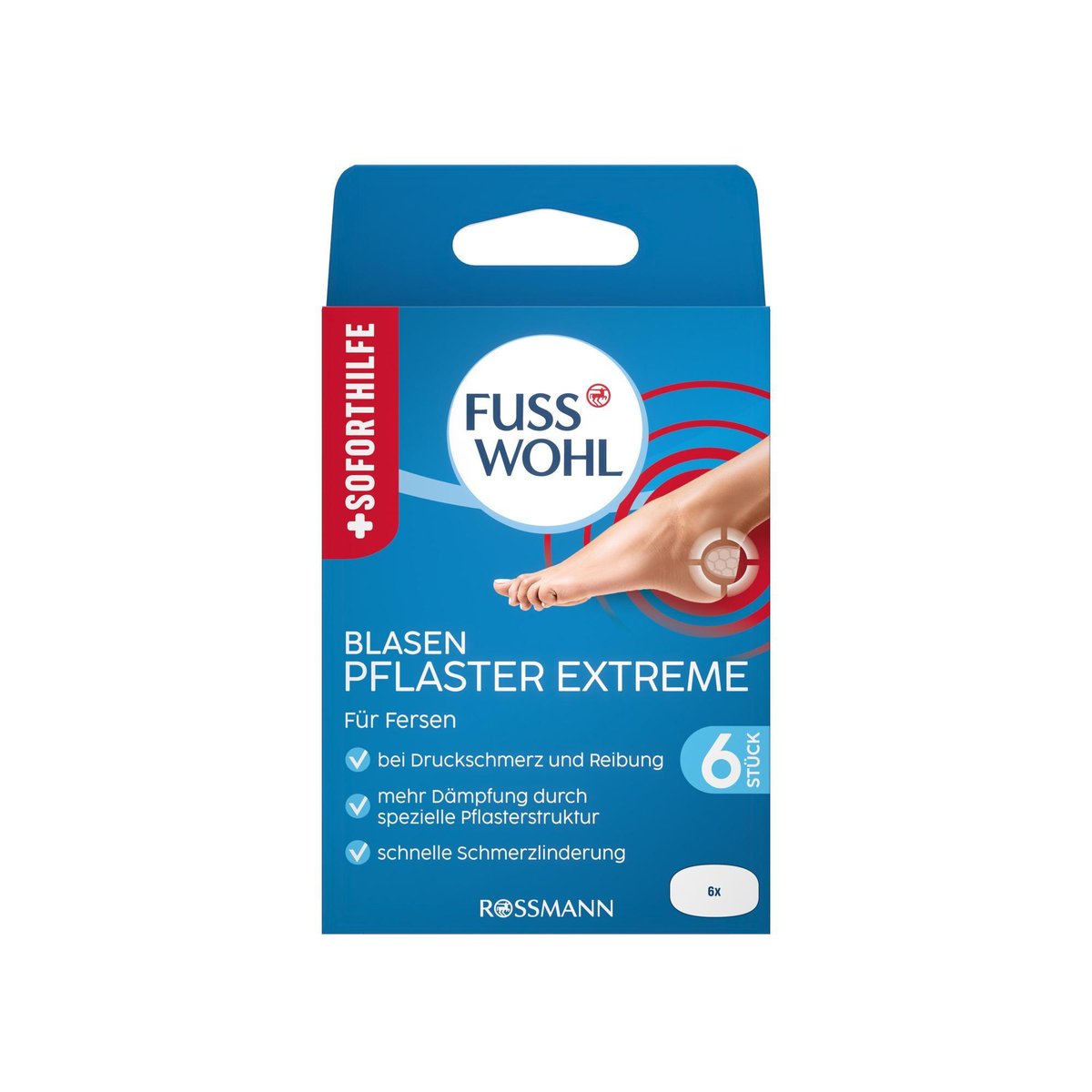 Fusswohl Náplasti na puchýře Extreme