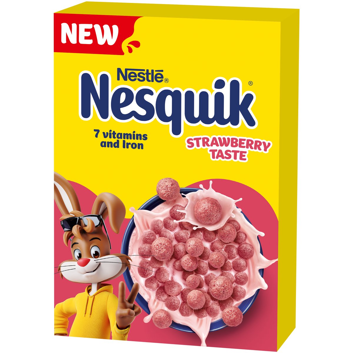 Nestlé Cereálie Nesquik s jahodovou příchutí