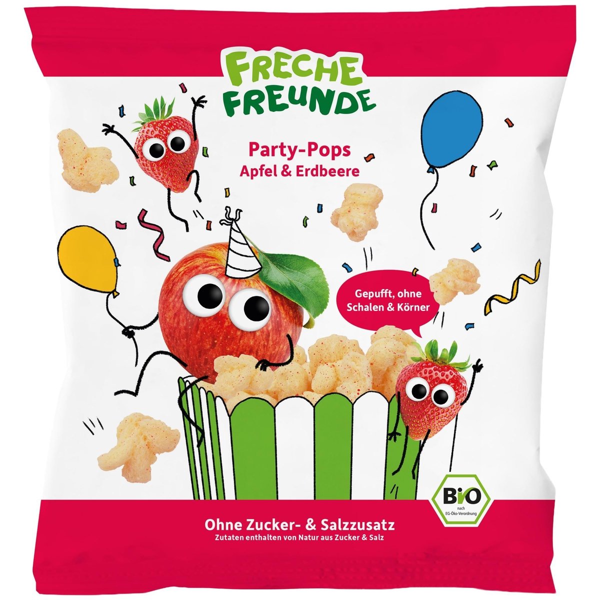 Freche Freunde BIO Jablečno-jahodový popcorn