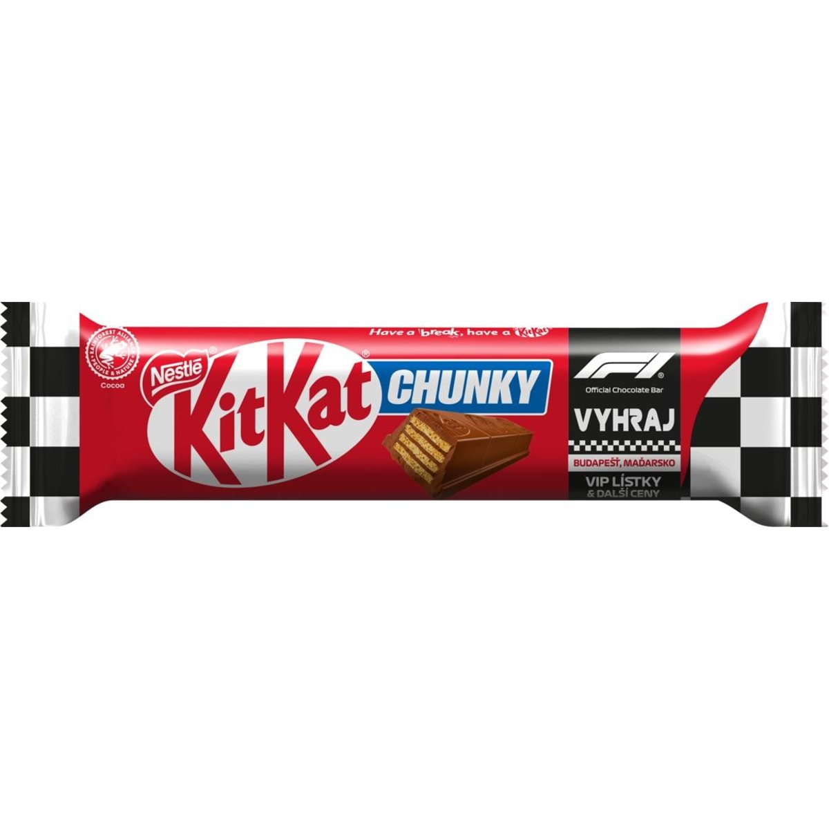 KitKat Chunky mléčná čokoládová tyčinka s oplatkou v mléčné čokoládě