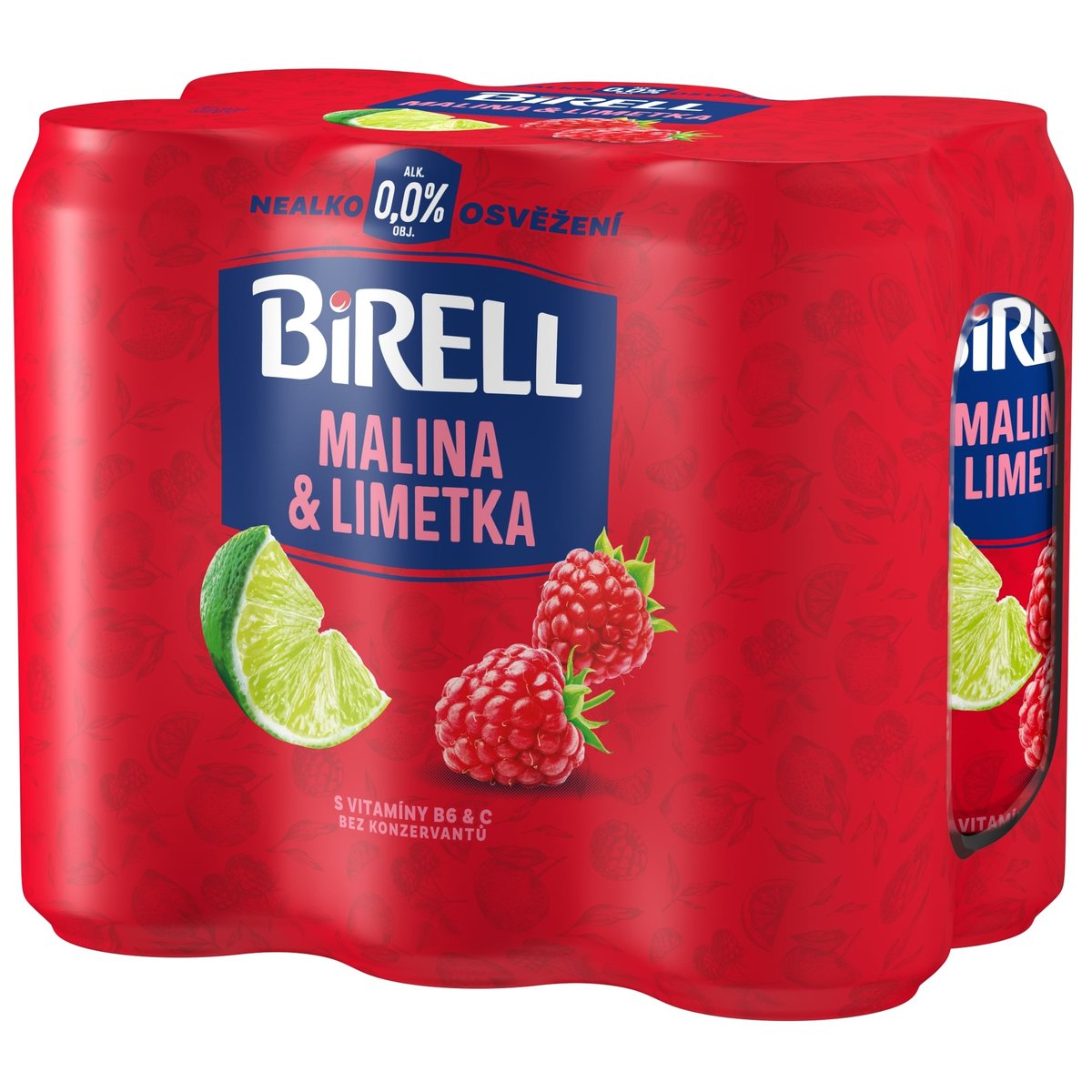 Birell Limetka & malina 6×0,5 l plech