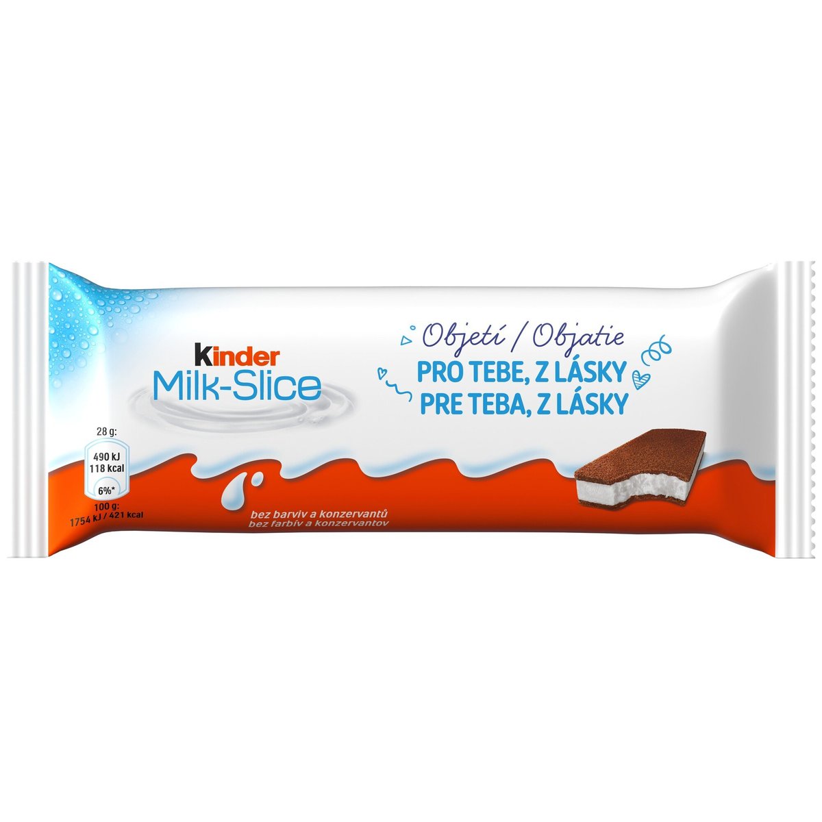 Kinder Mléčný řez